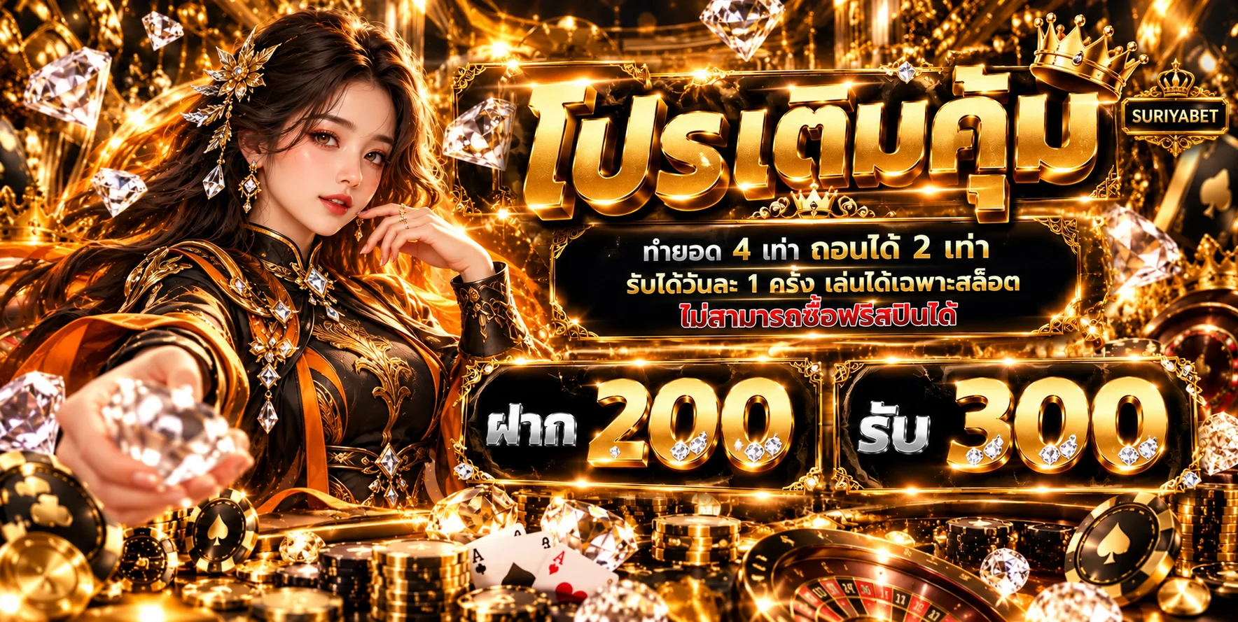 โปรโมชั่นสล็อตออนไลน์ SURIYABET พร้อมตัวละครแฟนตาซี